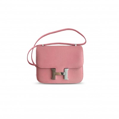 HERMES  MASTER CONSTANCE MINI 18 LIZARD 1Q H028369CKKQ(19*15*4cm)